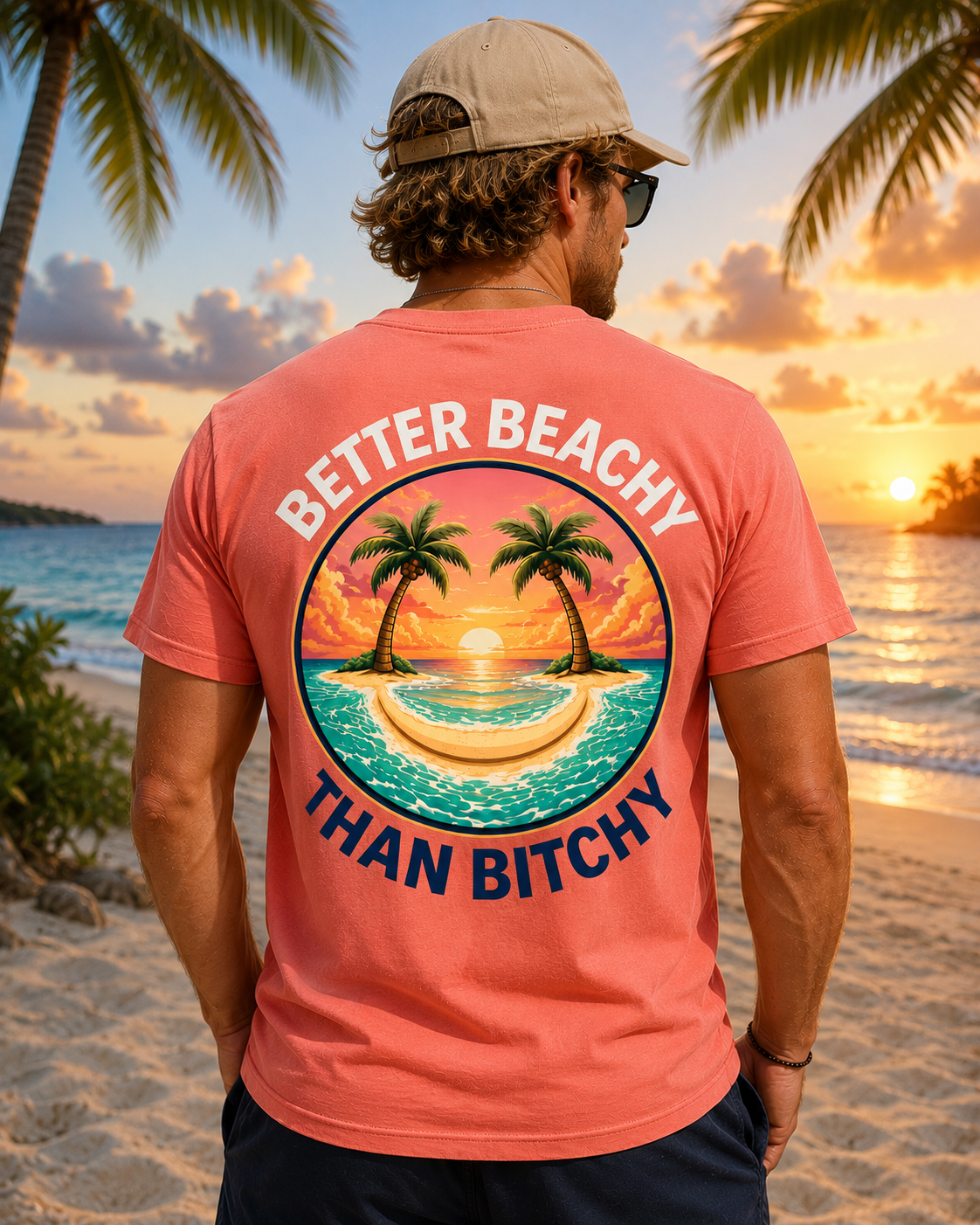 Unisex Short Sleeve Reef Coral
